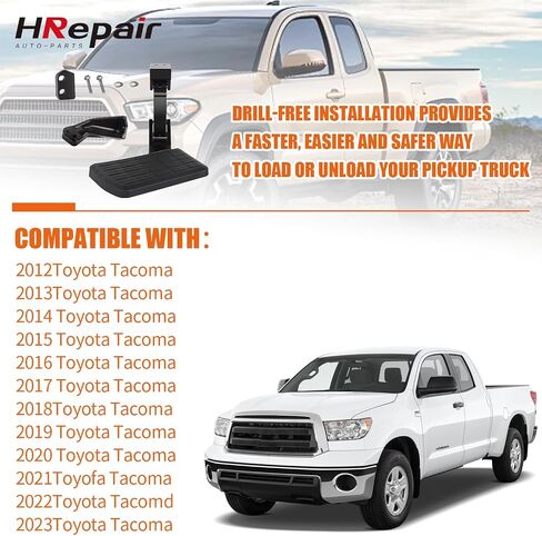 Truck Bed Step Compatible with Toyota Tundra 2014 2015 2016 2017 2018 2019 2020 2021, Retractable Rear Truck Step PT392-34140 75316-01A in Saudi Arabia