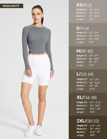 BALEAF Womens Long Sleeve Workout Tops Athletic Crop Top Running Slim Fit Gym Yoga Shirts Black S in Saudi Arabia