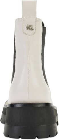 KARL LAGERFELD Women's Classic Mayde Leather Lug-Sole Ankle Boot in Saudi Arabia