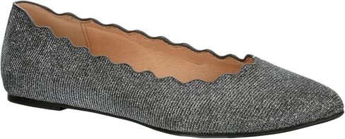 XAPPEAL Amanda - Women's Scalloped Pointed Toe Slip-On Ballet Flat in Saudi Arabia