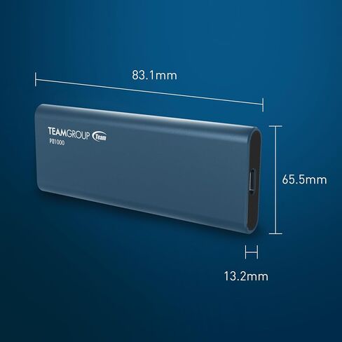 TEAMGROUP PD20 1TB Portable External Solid State Drive SSD Read up to 2000MB/s USB 3.2 Gen2x2 Type-C Waterproof Dustproof IP54 TPSEG5001T0C102 in Kuwait