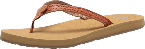Roxy Women's Porto Motif Flat Sandal in Saudi Arabia