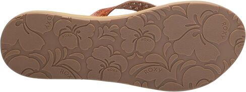 Roxy Women's Porto Motif Flat Sandal in Saudi Arabia