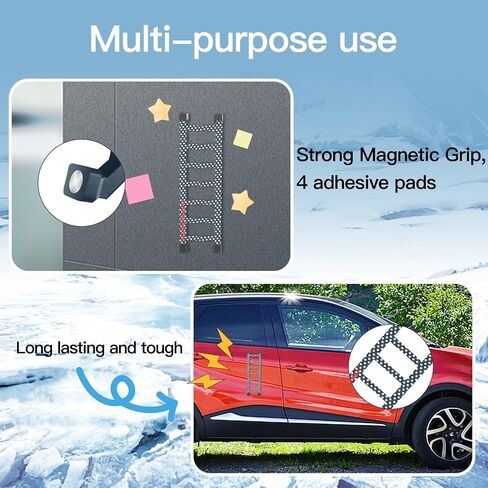 8 Inches 3D Print Magnet Widdle Wadder Ladder for car, Mount to Multiple Surfaces, Suitable for Cars, Refrigerators, Dishwashers, Rack, Etc（White） in Saudi Arabia
