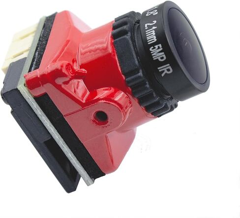 كاميرا FPV 1800TVL عدسة 2.1 ملم FOV165° 4:3/16:9 PAL/NTSC لطائرة سباق بدون طيار RC FPV Quadcopter، أحمر in Kuwait