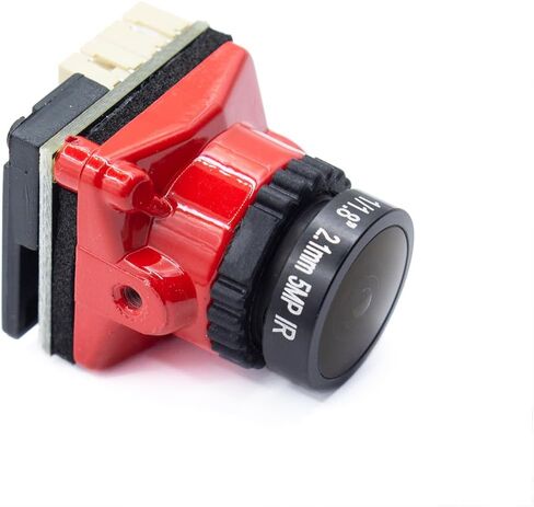 كاميرا FPV 1800TVL عدسة 2.1 ملم FOV165° 4:3/16:9 PAL/NTSC لطائرة سباق بدون طيار RC FPV Quadcopter، أحمر in Kuwait