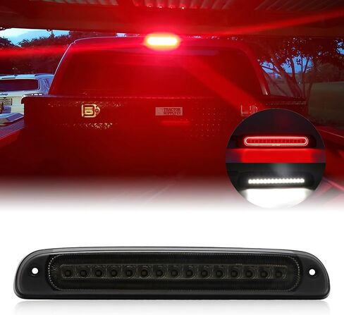 3rd Third Brake Lights Compatible with F250 F350 F450 F550 Super Duty 1999-2016/for Ranger 1995-2011/for Explorer Sport Trac 2001-2005 With Strobe Function and LED Cargo Lamp(Clear&Red Len) in Saudi Arabia