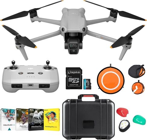 مجموعة DJI Air 3 Drone Fly More Combo مع مجموعة RC 2 الكاملة in Saudi Arabia
