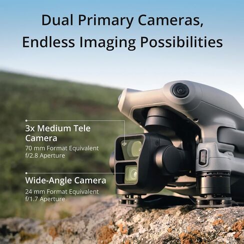 مجموعة DJI Air 3 Drone Fly More Combo مع مجموعة RC 2 الكاملة in Saudi Arabia