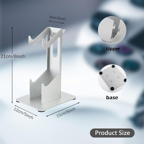 Controller Holder 3 Tier, Controller and Headset Stand for Gaming Desk, Stronger Snap-on Construction Hanger for All Universal Gaming PC Accessories in Saudi Arabia