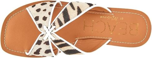 Matisse Footwear Cover Up Cross Band Slide Sandal, Cow Hair Upper, Non-Slip Rubber Sole, Lightweight and Sturdy in Kuwait
