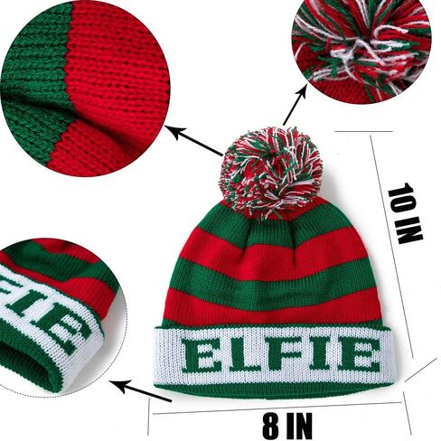 قبعة عيد الميلاد قزم محبوكة للأطفال الصغار، قبعة سانتا متماسكة من الكروشيه لعيد الميلاد دافئة لحفلات أعياد الميلاد والشتاء in Kuwait