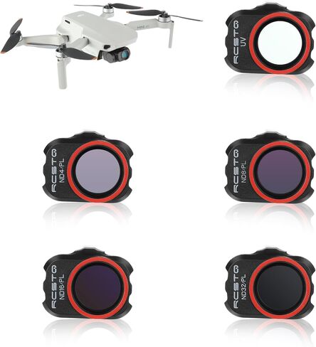 RCGEEK ND Filters Set for DJI Mavic Mini 4K / Mini 2/Mini 2 SE/Mini SE/Mini Accessories, 4Pcs Gimbal Camera Len Filters for DJI Mini 4k / Mini 2/Mini SE/Mini (ND4/PL, ND8/PL, ND16/PL, ND32/PL) in Saudi Arabia
