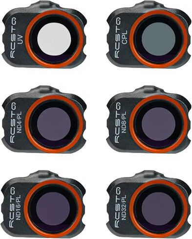 RCGEEK ND Filters Set for DJI Mavic Mini 4K / Mini 2/Mini 2 SE/Mini SE/Mini Accessories, 4Pcs Gimbal Camera Len Filters for DJI Mini 4k / Mini 2/Mini SE/Mini (ND4/PL, ND8/PL, ND16/PL, ND32/PL) in Saudi Arabia