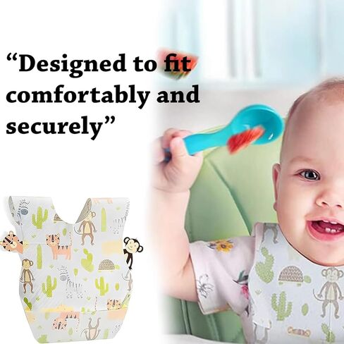 55 TRENDS 30Pcs Disposable Bibs Water-Proof Traveling Food Bibs Liners For Meal Feeding Unisex in Kuwait
