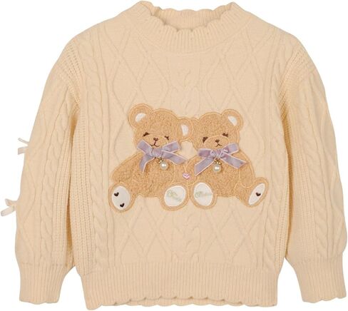 Mumetaz Toddler Baby Girl Sweaters Long Sleeve Crewneck Warm Pullover Knit Sweater Fall Winter Baby Girl Clothes in Saudi Arabia