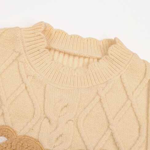 Mumetaz Toddler Baby Girl Sweaters Long Sleeve Crewneck Warm Pullover Knit Sweater Fall Winter Baby Girl Clothes in Saudi Arabia
