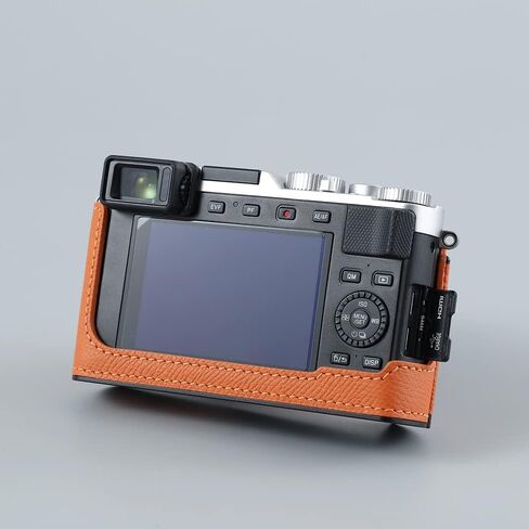 Camera Half Case for Leica D-LUX7,Vintage Metal Genuine Leather Instant Camera Protective Cases Stylish Portable Shockproof (Black) in Saudi Arabia