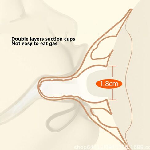 On Assist Silicone Nipple, Soothing Silicone Nipple Protectors Comfortable Breastfeeding Prevent Biting, Ideal for Flat Inverted Nipples in Saudi Arabia