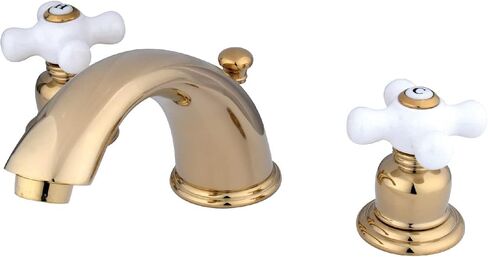 Kingston Brass KB962PX Magellan صنبور حمام واسع الانتشار، نحاس مصقول، 10 × 5.75 × 4.06 in Saudi Arabia