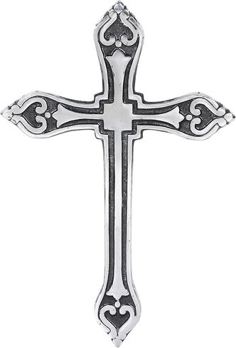 Castleore سهلة التعليق على الحائط لديكور المنزل الصلبان المسيحية الدينية للجدار | الأفضل للمنزل والمكتب وكهدية | الأزرق العتيقة | المقاس الطول 9.6 العرض 6.5 | in Kuwait