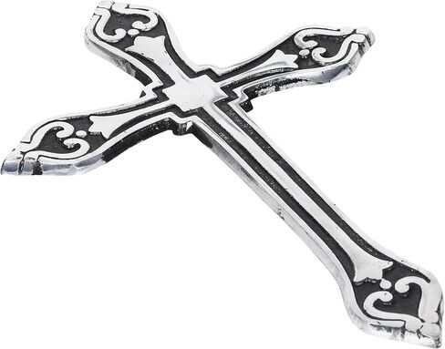 Castleore سهلة التعليق على الحائط لديكور المنزل الصلبان المسيحية الدينية للجدار | الأفضل للمنزل والمكتب وكهدية | الأزرق العتيقة | المقاس الطول 9.6 العرض 6.5 | in Kuwait