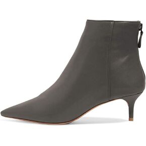 YDN Women Western Low Heeled Short Boots Pointy Toe Kitten Ankle Booties for Office Size 4-15 US
