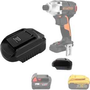 for Dewalt to for Worx Battery Adapter,for Worx 20V Cordless Power ToolsBattery Adaptor Compatible for Dewalt 20V for Milwaukee 18V M18 ithium-ion Battery Convert to Worx 20V Battery(only Adapter)