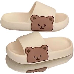 Kawaii Bear Slipper Cute Shoes for Women Teen Girls Home Cloud Slides Bathroom Kawaii Sandal Men Kawaii Clothes