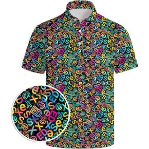 Golf Shirts for Men Funny Golf Polos Short Sleeve Polo Shirts Moisture Wicking Quick Dry Performance Golf Outfits