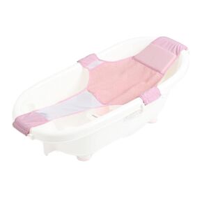 Baby Bath Seat Support Net, Soft Bathtub Sling Mesh, Infant Bathing Pillow for Tub, First Year Bath Time Needs, with Backrest Adjustable Latch, for Newborn Boy Girl to Toddler