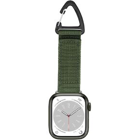 Compatible with Apple Watch Fob Strap 42/44mm series 9/Ultra 2/SE/8/7/6/5/4/3/2/1 Nurse Watch Band with Pin-On Brooch iWatch Series Accessories