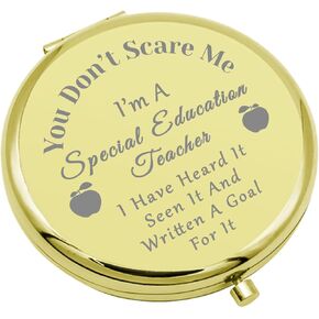 Special Education Teacher Gifts Appreciation Gift Compact Mirror for SPED Speech Therapist Thank You Gift Folding Makeup Mirror for Autism Teacher ASL Christmas Birthday Gifts