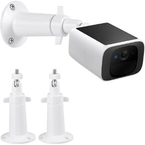 2Pack Security Camera Mounting Bracket for eufy Solocam S220/C210, eufyCam 2C/2C Pro, 3/S330, 3C/S300, Stable and Flexible Wall Mount Holder, Adjustable Outdoor Camera Mount (Camera Not Included)