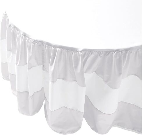 تنورة سرير مستديرة من مجموعة Baby Doll Sweet Lodge Collection/كشكشة غبار باللون الرمادي in Kuwait