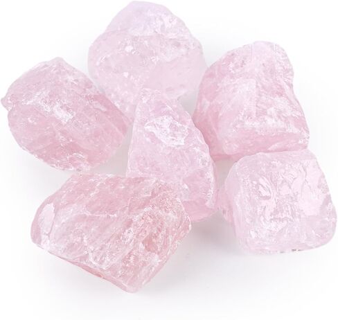 FUTUREPLUSX 6PCS Amethysts with Jar, Natural Rough Stones Crystal Large Raw Crystals Bulk Healing Gemstones for Reiki Healing Tumbling Fountain Rocks in Saudi Arabia