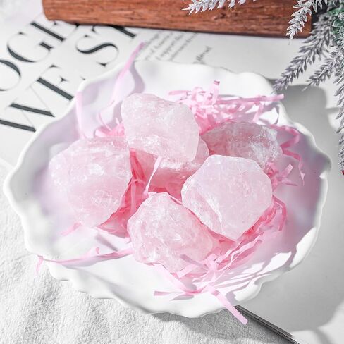FUTUREPLUSX 6PCS Amethysts with Jar, Natural Rough Stones Crystal Large Raw Crystals Bulk Healing Gemstones for Reiki Healing Tumbling Fountain Rocks in Saudi Arabia