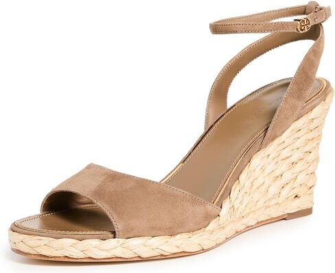 Tory Burch Women's Raffia Wedge Sandals 80mm in Kuwait
