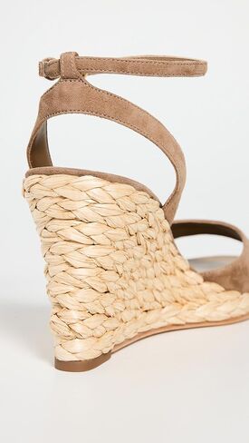 Tory Burch Women's Raffia Wedge Sandals 80mm in Kuwait