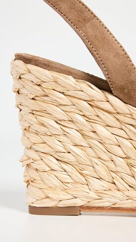Tory Burch Women's Raffia Wedge Sandals 80mm in Kuwait
