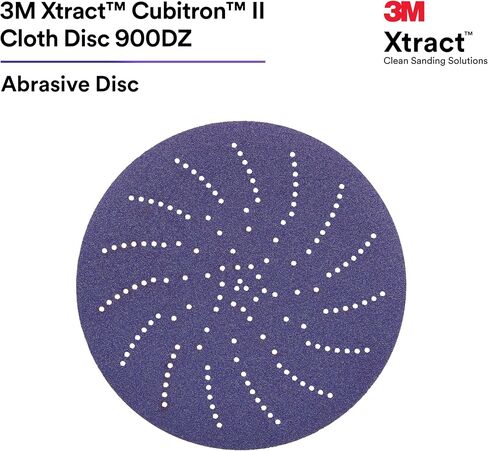 3M Xtract Cubitron II Cloth Disc 900DZ, 65996, 40 + to 320+, 5 in, 10 Piece Multi-Pack Hook and Loop Sanding Discs, Premium Series for Aluminum, Fiberglass, Gelcoat, Hard and Soft Woods in Saudi Arabia