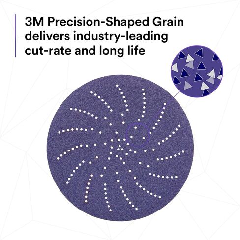 3M Xtract Cubitron II Cloth Disc 900DZ, 65996, 40 + to 320+, 5 in, 10 Piece Multi-Pack Hook and Loop Sanding Discs, Premium Series for Aluminum, Fiberglass, Gelcoat, Hard and Soft Woods in Saudi Arabia