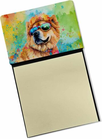 Caroline's Treasures Samoyed Hippie Dawg Sticky Note Holder Refillable Dispenser Self-Sticky Note Pads, Memo Pads Blank Desk Accessories in Saudi Arabia