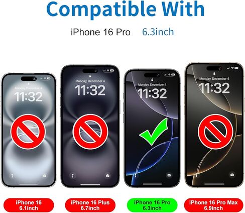 Mothca Matte Privacy Screen Protector for iPhone 16 Pro Max[6.9 inch] with Easy Installation Tool, Anti Spy Anti Glare Full Coverage Tempered Glass Film, Anti-Fingerprint, Case Friendly Smooth as Silk in Kuwait