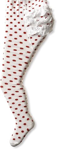 Country Kids Baby Girls' Newborn Cotton Ruffle Dot Rhumba Tights in Saudi Arabia
