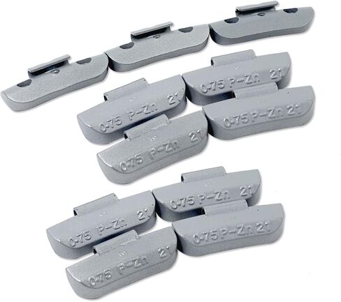 CKAuto P Style Zinc Clip on Wheel Weights 2.0oz, Coated, 25Pcs/Box Fit for Steel Wheel in Kuwait