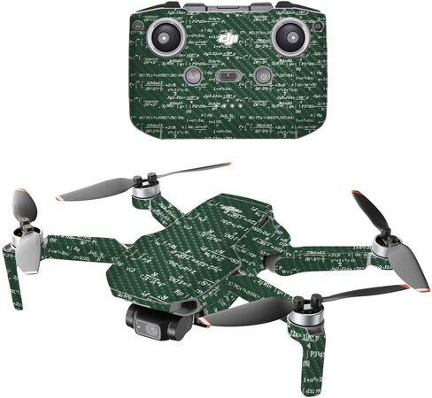 مايتي سكينز من ألياف الكربون متوافقة مع طائرة DJI Mini 2 المحمولة بدون طيار - وعاء يترك اللون الأخضر | لمسة نهائية واقية ومتينة من ألياف الكربون | سهل التطبيق وتغيير الأنماط | صنع في الولايات المتحدة الأمريكية in Saudi Arabia