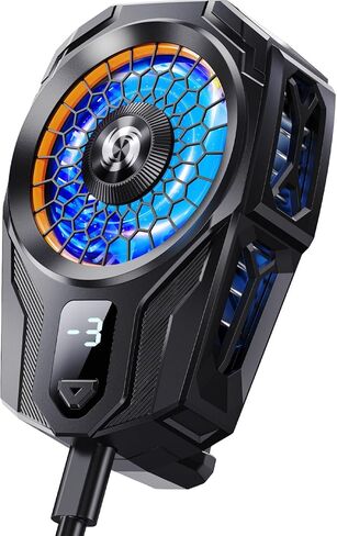 مبرد مغناطيسي للهاتف الخلوي للألعاب، مروحة تبريد للهاتف المحمول مع مشبك، مشعاع RGB محمول لسلسلة iPhone MagSafe/Android/الكمبيوتر اللوحي/iPad، تبريد غرفة التبريد بأشباه الموصلات in Saudi Arabia