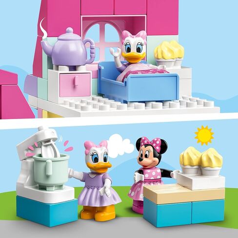 LEGO DUPLO Disney Minnie’s House and Café 10942 Dollhouse Building Toy for Kids, Boys and Girls, with Minnie Mouse and Daisy Duck (91 Pieces) in Saudi Arabia