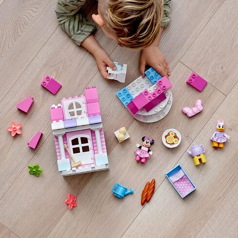 LEGO DUPLO Disney Minnie’s House and Café 10942 Dollhouse Building Toy for Kids, Boys and Girls, with Minnie Mouse and Daisy Duck (91 Pieces) in Saudi Arabia